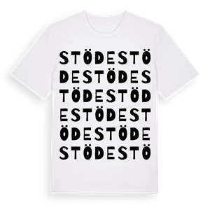 Stöde ordlek t-shirt – ekologisk bomull t-shirt från Pinshirt