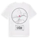White t-shirt med Stöde t-shirt