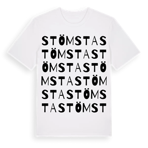 Stömsta ordlek t-shirt – ekologisk bomull t-shirt från Pinshirt