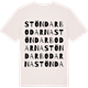 Vintage White t-shirt med Stöndarbodarna ordlek t-shirt