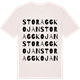 Vintage White t-shirt med Storaggkojan ordlek t-shirt