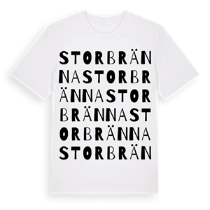Storbränna ordlek t-shirt – ekologisk bomull t-shirt från Pinshirt