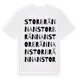 White t-shirt med Storbrännan ordlek t-shirt