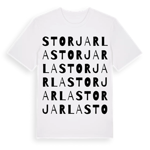 Storjarla ordlek t-shirt – ekologisk bomull t-shirt från Pinshirt