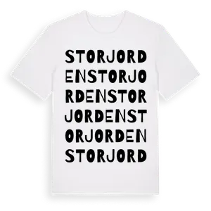 Storjorden ordlek t-shirt – ekologisk bomull t-shirt från Pinshirt