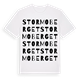 White t-shirt med Stormoberget ordlek t-shirt