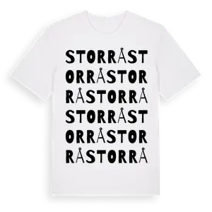 Storrå ordlek t-shirt – ekologisk bomull t-shirt från Pinshirt