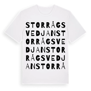 Storrågsvedjan ordlek t-shirt – ekologisk bomull t-shirt från Pinshirt