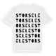 White t-shirt med Storsele ordlek t-shirt