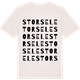 Vintage White t-shirt med Storsele ordlek t-shirt