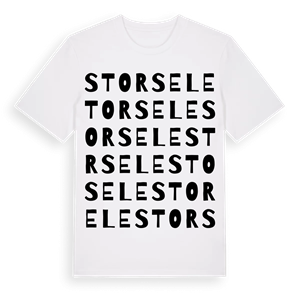 Storsele ordlek t-shirt – ekologisk bomull t-shirt från Pinshirt