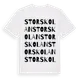 White t-shirt med Storskolan ordlek t-shirt