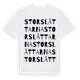 White t-shirt med Storslåttarna ordlek t-shirt