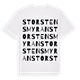 White t-shirt med Storstensmyran ordlek t-shirt