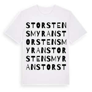 Storstensmyran ordlek t-shirt – ekologisk bomull t-shirt från Pinshirt