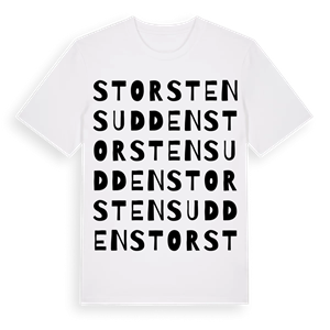 Storstensudden ordlek t-shirt – ekologisk bomull t-shirt från Pinshirt