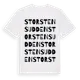 White t-shirt med Storstensudden ordlek t-shirt