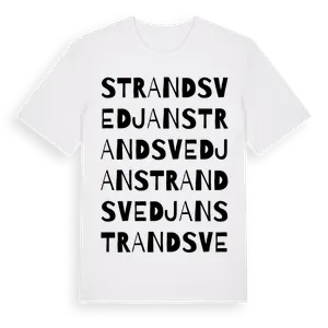 Strandsvedjan ordlek t-shirt – ekologisk bomull t-shirt från Pinshirt