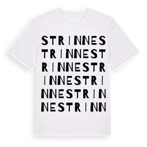 Strinne ordlek t-shirt – ekologisk bomull t-shirt från Pinshirt