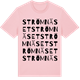 Pink Cotton t-shirt med Strömnäset ordlek t-shirt