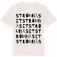 Vintage White t-shirt med Strömnäset ordlek t-shirt