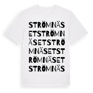 Strömnäset ordlek t-shirt – ekologisk bomull t-shirt från Pinshirt