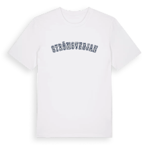 Strömsvedjan college t-shirt – ekologisk bomull t-shirt från Pinshirt