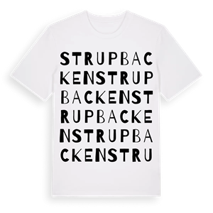 Strupbacken ordlek t-shirt – ekologisk bomull t-shirt från Pinshirt