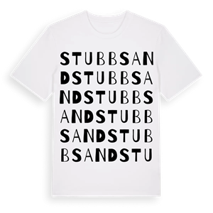 Stubbsand ordlek t-shirt – ekologisk bomull t-shirt från Pinshirt