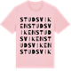 Pink Cotton t-shirt med Studsviken ordlek t-shirt