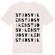 Vintage White t-shirt med Studsviken ordlek t-shirt