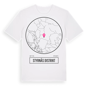Styrnäs distrikt t-shirt – ekologisk bomull t-shirt från Pinshirt