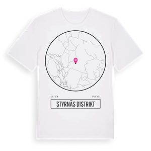 Styrnäs distrikt t-shirt – ekologisk bomull t-shirt från Pinshirt