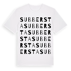 Subbersta ordlek t-shirt – ekologisk bomull t-shirt från Pinshirt