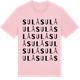 Pink Cotton t-shirt med Sulå ordlek t-shirt