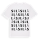 White t-shirt med Sulå ordlek t-shirt