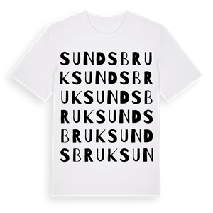 Sundsbruk ordlek t-shirt – ekologisk bomull t-shirt från Pinshirt