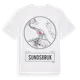White t-shirt med Sundsbruk t-shirt