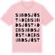 Pink Cotton t-shirt med Sundsjöstaden ordlek t-shirt