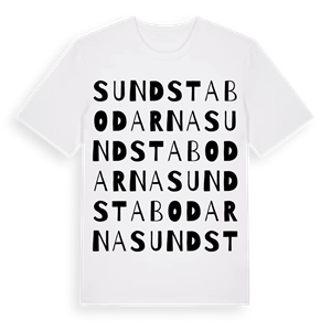 Sundstabodarna ordlek t-shirt – ekologisk bomull t-shirt från Pinshirt