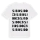 White t-shirt med Sundsudden ordlek t-shirt