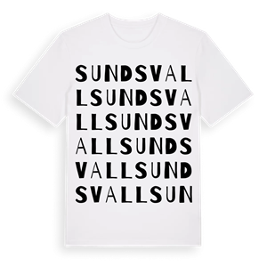 Sundsvall ordlek t-shirt – ekologisk bomull t-shirt från Pinshirt