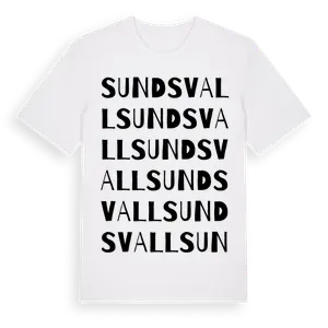 Sundsvall ordlek t-shirt – ekologisk bomull t-shirt från Pinshirt