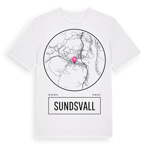 Sundsvall t-shirt – ekologisk bomull t-shirt från Pinshirt