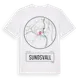 White t-shirt med Sundsvall t-shirt