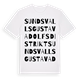 Sundsvalls Gustav Adolfs distrikt ordlek t-shirt