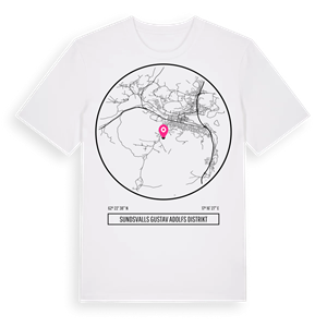 Sundsvalls Gustav Adolfs distrikt t-shirt – ekologisk bomull t-shirt från Pinshirt