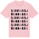 Pink Cotton t-shirt med Sunnansjöbodarna ordlek t-shirt