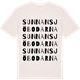 Vintage White t-shirt med Sunnansjöbodarna ordlek t-shirt