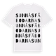 White t-shirt med Sunnåsfäbodarna ordlek t-shirt